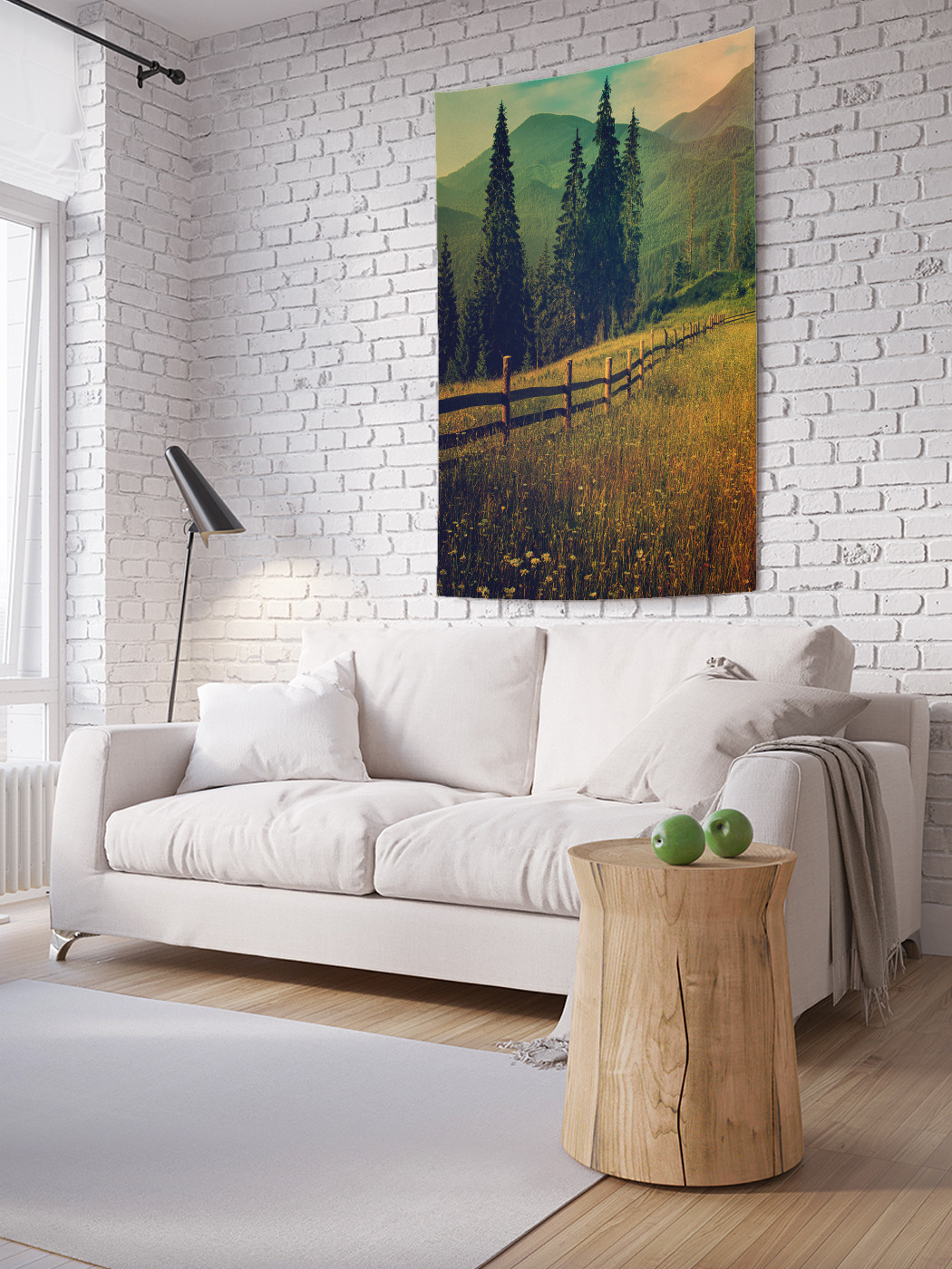

Вертикальное фотопанно на стену JoyArty Загон в горах 100x150 см, Загон в горах