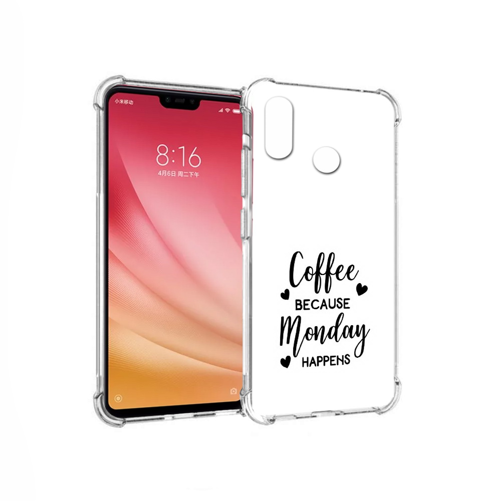 

Чехол MyPads Tocco для Xiaomi Mi 8 кофе и понедельник стал счастливым (PT110454.314.402), Прозрачный, Tocco