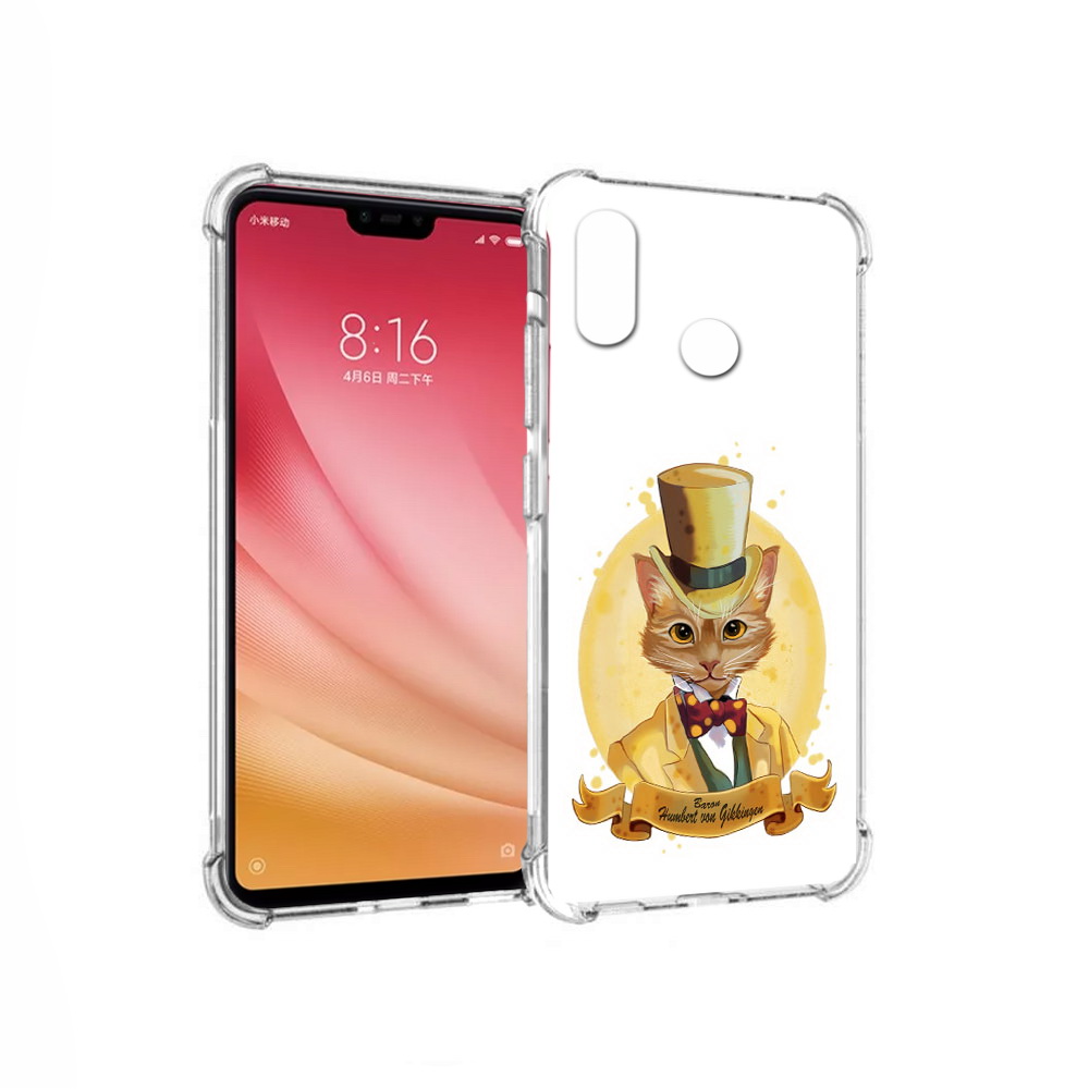 

Чехол MyPads Tocco для Xiaomi Mi 8 кот юрист (PT110454.314.401), Прозрачный, Tocco