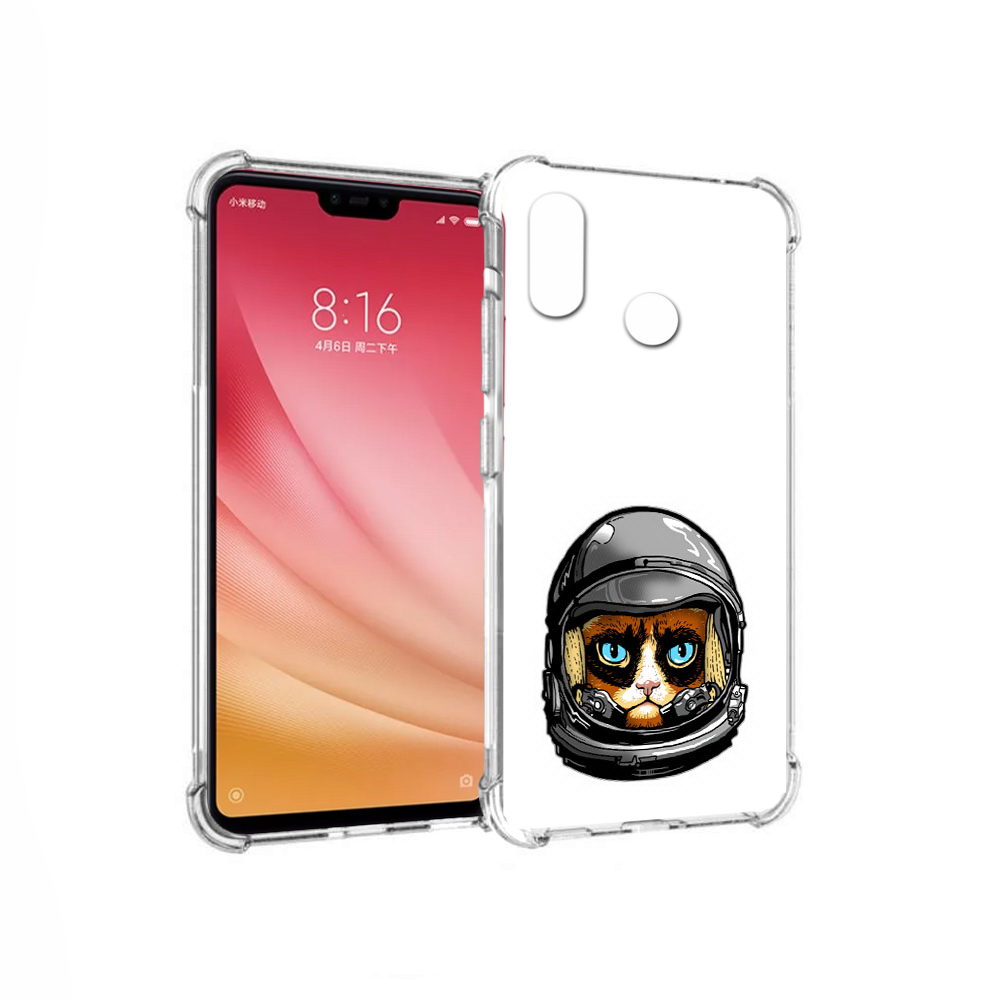 

Чехол MyPads Tocco для Xiaomi Mi 8 кот космонавт (PT110454.314.400), Прозрачный, Tocco