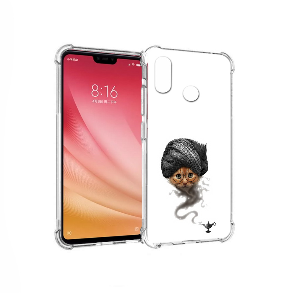

Чехол MyPads Tocco для Xiaomi Mi 8 кот джин (PT110454.314.398), Прозрачный, Tocco