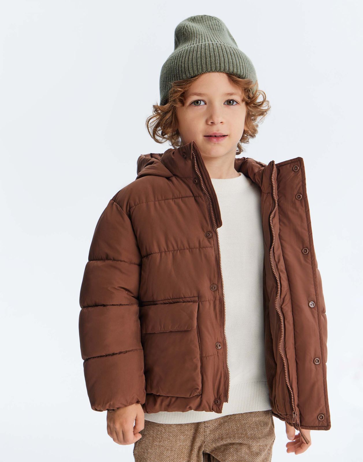 Шапка для мальчика Gloria Jeans BAS005668 зеленый 4-6л 699₽