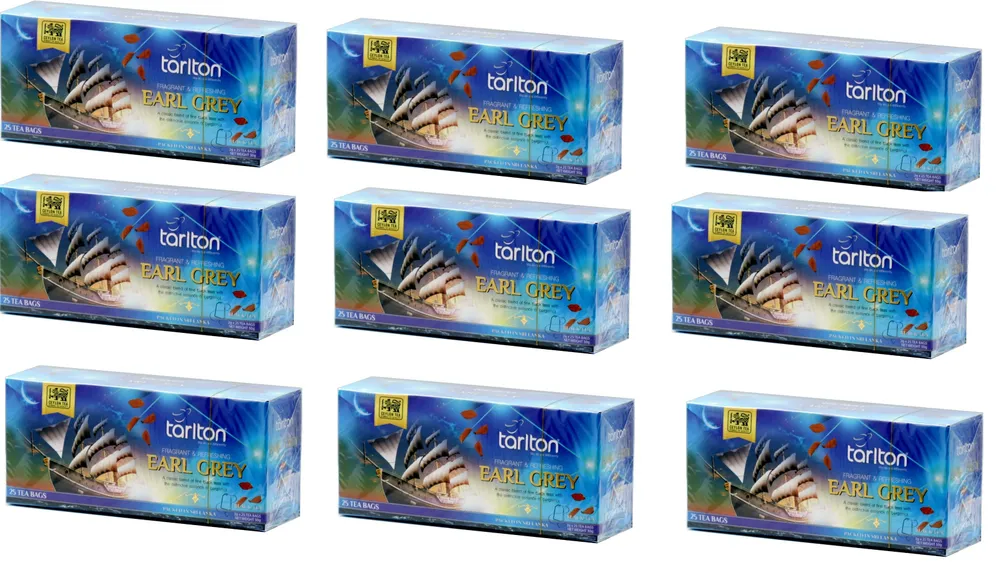 

Чай чёрный Tarlton Earl Grey, 25 пакетиков х 9 шт, Earl Grey