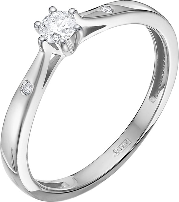 

Кольцо помолвочное из белого золота с бриллиантом р. 17 Vesna jewelry 11116-251-00-00, 11116-251-00-00