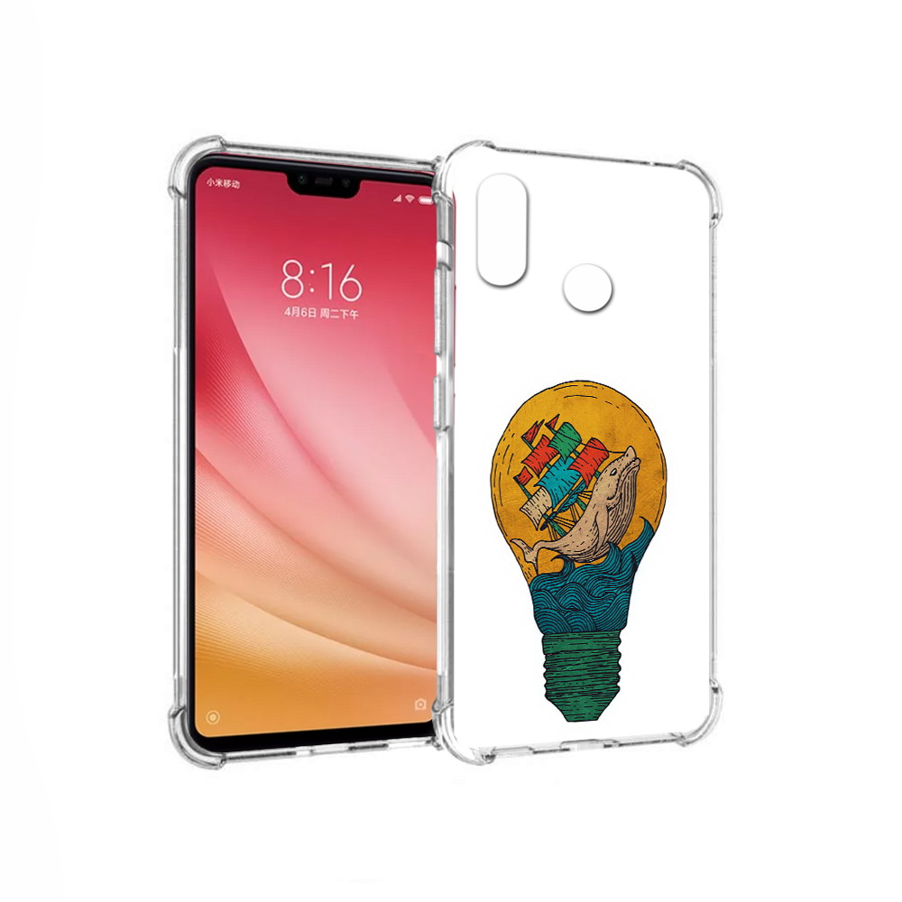 

Чехол MyPads Tocco для Xiaomi Mi 8 кит в лампочке с парусами (PT110454.314.387), Прозрачный, Tocco
