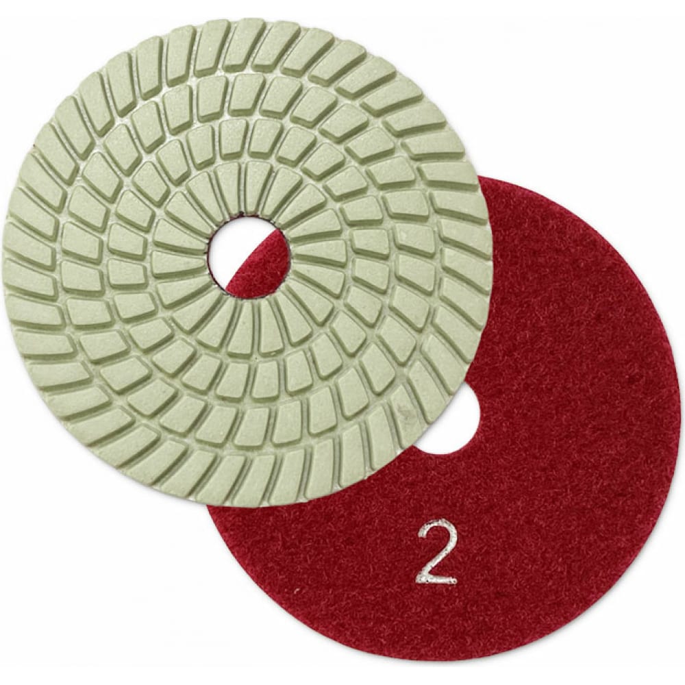 Круг алмазный гибкий шлифовальный АГШК SPIRAL WHITE 100x2.5 мм, №2, wet/dry TECH-NICK 128.