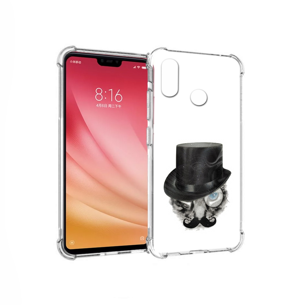 

Чехол MyPads Tocco для Xiaomi Mi 8 интелегентный кот (PT110454.314.378), Прозрачный, Tocco