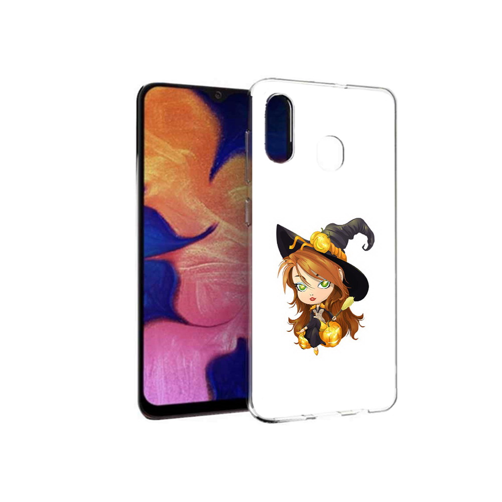 

Чехол MyPads Tocco для Samsung Galaxy A30 Ведьмочка (PT126700.499.40), Прозрачный, Tocco