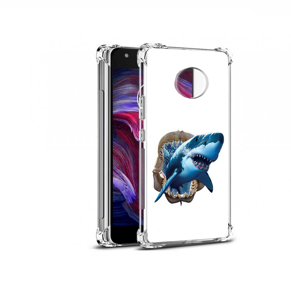 

Чехол MyPads Tocco для Motorola Moto X4 челюсти (PT96319.371.675), Прозрачный, Tocco