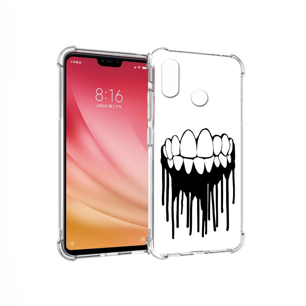 

Чехол MyPads Tocco для Xiaomi Mi 8 зубы (PT110454.314.372), Прозрачный, Tocco