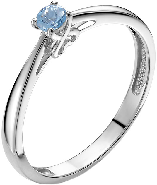 

Кольцо из белого золота с аквамарином р. 17.5 Vesna jewelry 1053-251-175-00, 1053-251-175-00