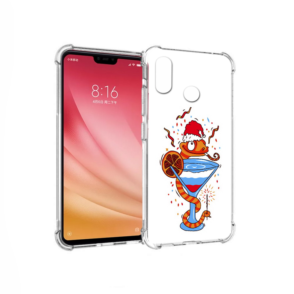 

Чехол MyPads Tocco для Xiaomi Mi 8 змейка (PT110454.314.364), Прозрачный, Tocco