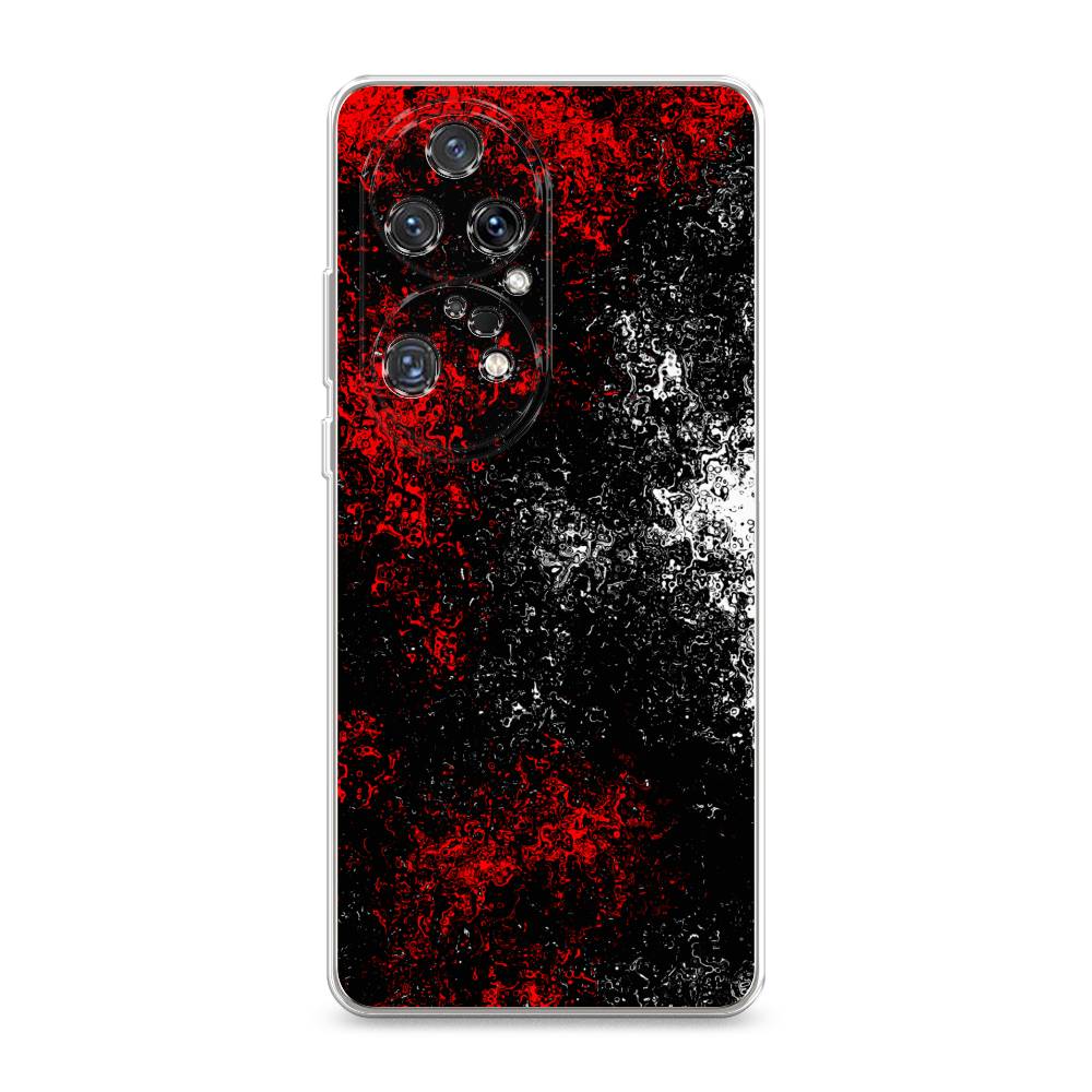 

Чехол на Huawei P50 Pro "Монотипия", Красный;черный;белый, 6105050-3