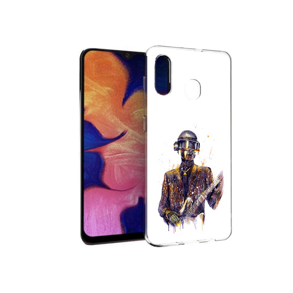 

Чехол MyPads Tocco для Samsung Galaxy A30 космо-гитарист (PT126700.499.392), Прозрачный, Tocco