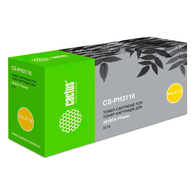 

Тонер-картридж для лазерного принтера CACTUS (CS-PH3116) черный, совместимый