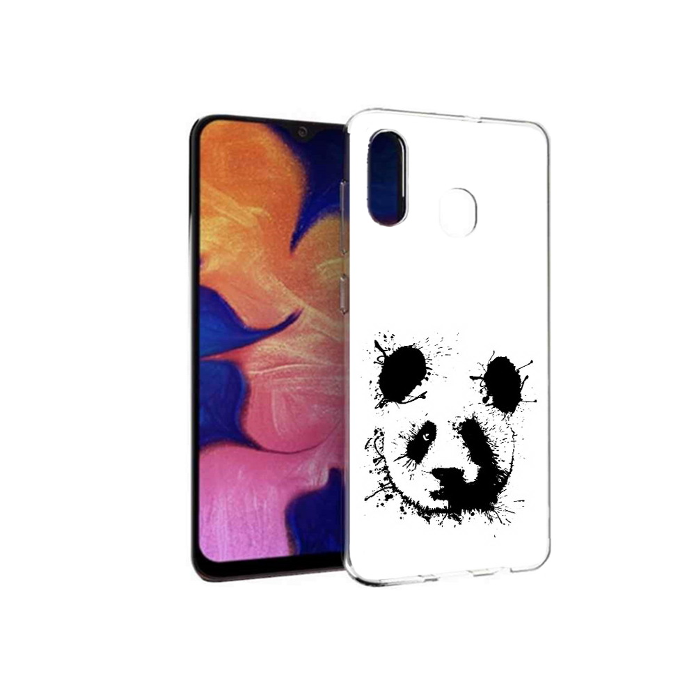 

Чехол MyPads Tocco для Samsung Galaxy A30 клякса-панда (PT126700.499.389), Прозрачный, Tocco