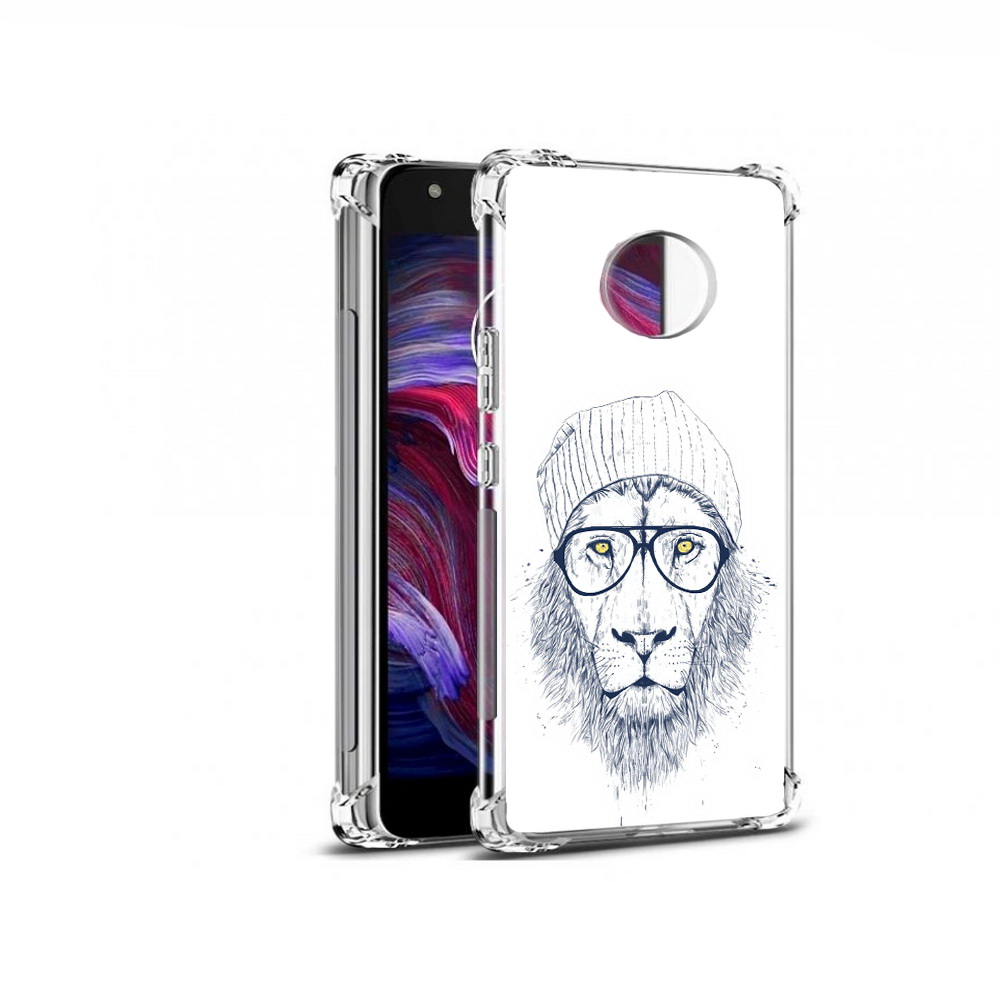 Чехол MyPads Tocco для Motorola Moto X4 хиппи лев (PT96319.371.663)