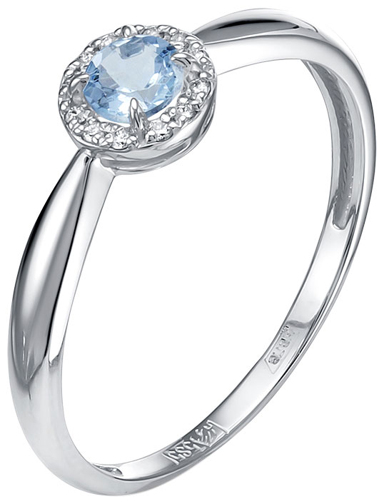 

Кольцо из белого золота с бриллиантом р. 18 Vesna jewelry 1025-251-164-00, 1025-251-164-00