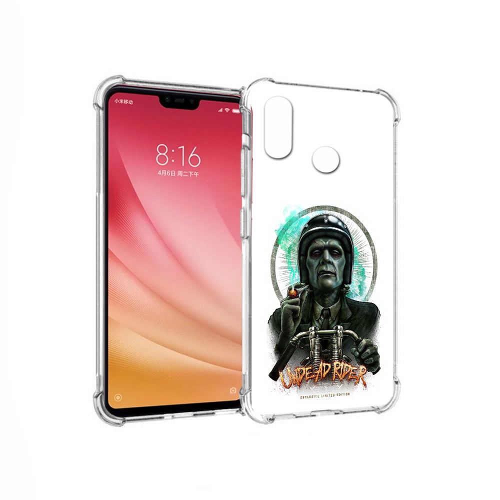 

Чехол MyPads Tocco для Xiaomi Mi 8 зеленый мужчина с сигаретой на мотоцикле, Прозрачный, Tocco