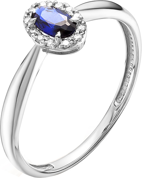 

Кольцо из белого золота с бриллиантом р. 17.5 Vesna jewelry 1022-251-16-00, 1022-251-16-00