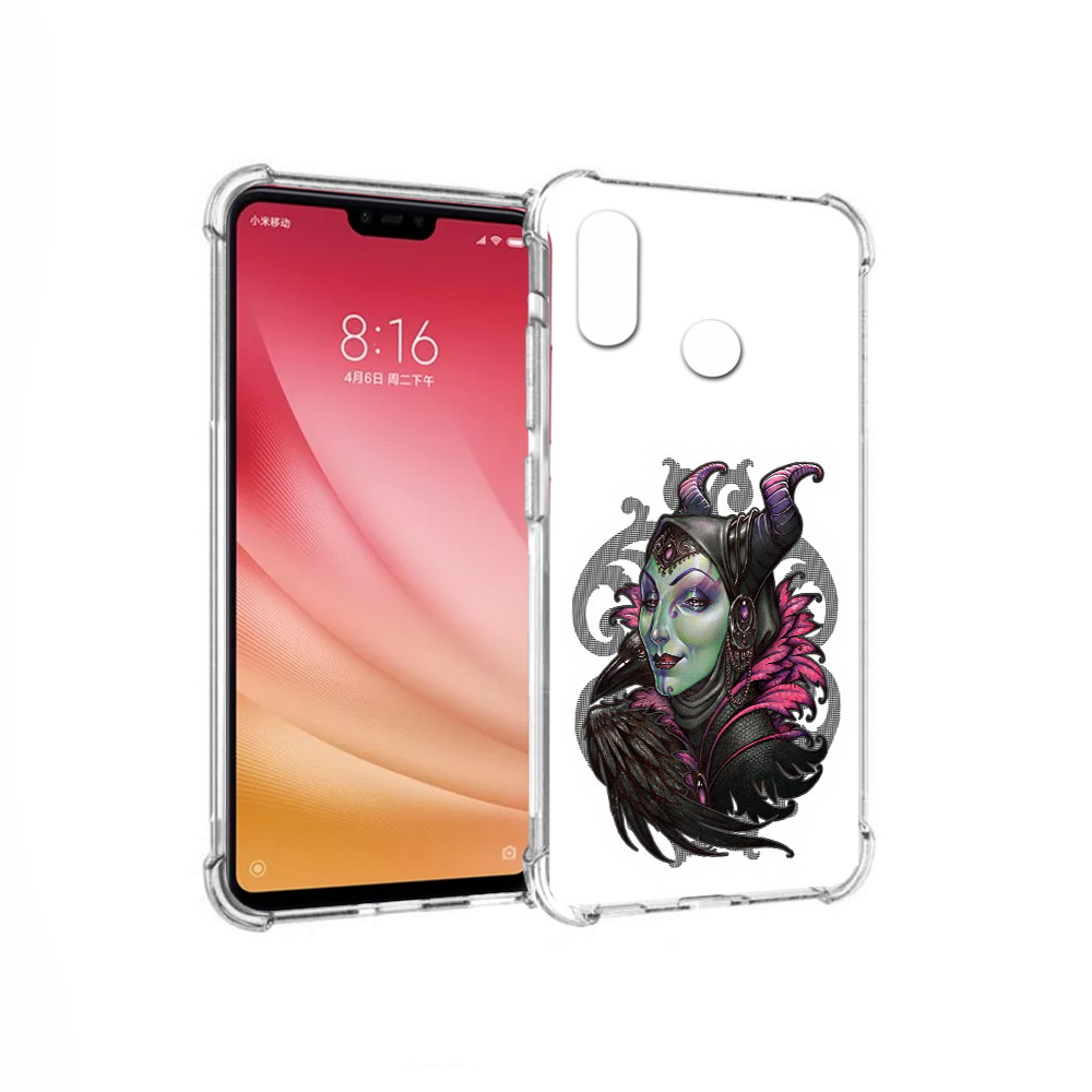 

Чехол MyPads Tocco для Xiaomi Mi 8 зеленая девушка с вороном (PT110454.314.357), Прозрачный, Tocco