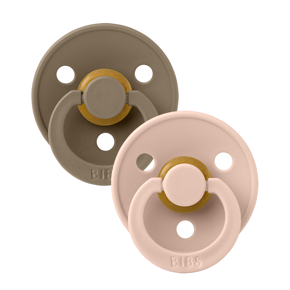 

Набор пустышек BIBS Colour: Dark Oak/Blush, 0-6 месяцев, 110211, Colour