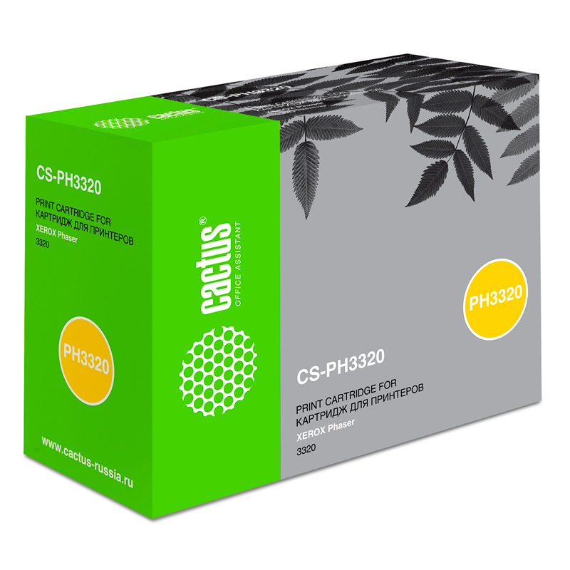 

Тонер-картридж для лазерного принтера CACTUS (CS-PH3320) черный, совместимый
