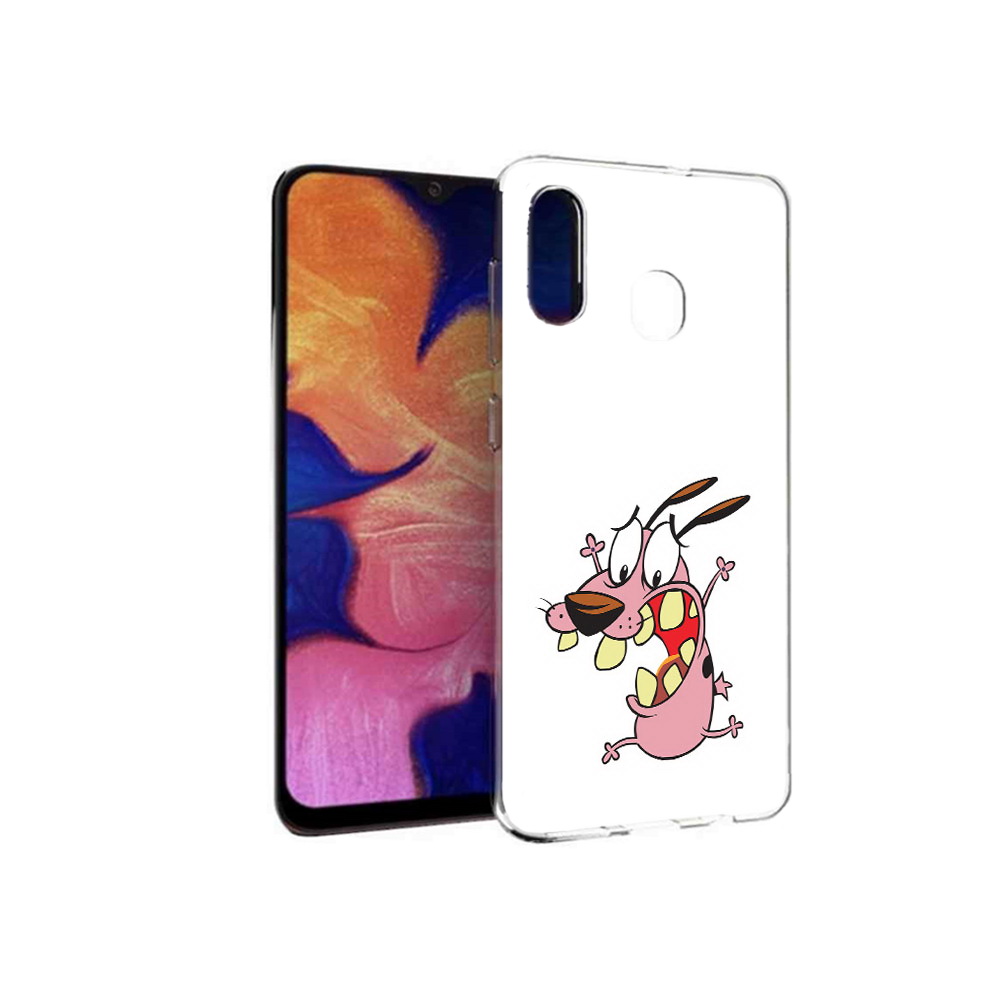 

Чехол MyPads Tocco для Samsung Galaxy A30 зубастый бобик (PT126700.499.371), Прозрачный, Tocco