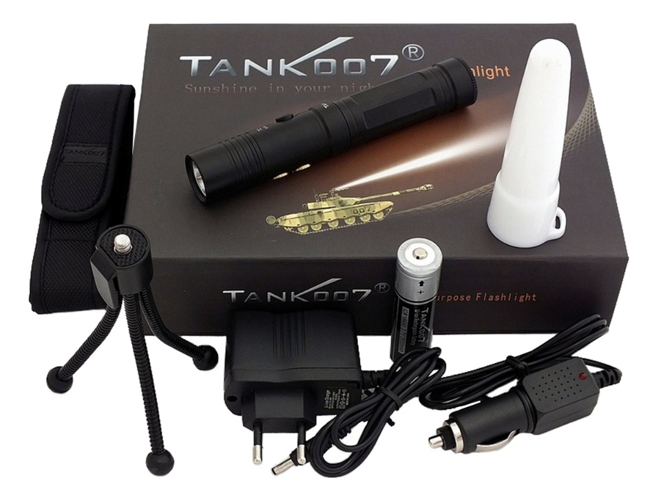 фото Tank007 tc128 светодиодный фонарь с комплектацией