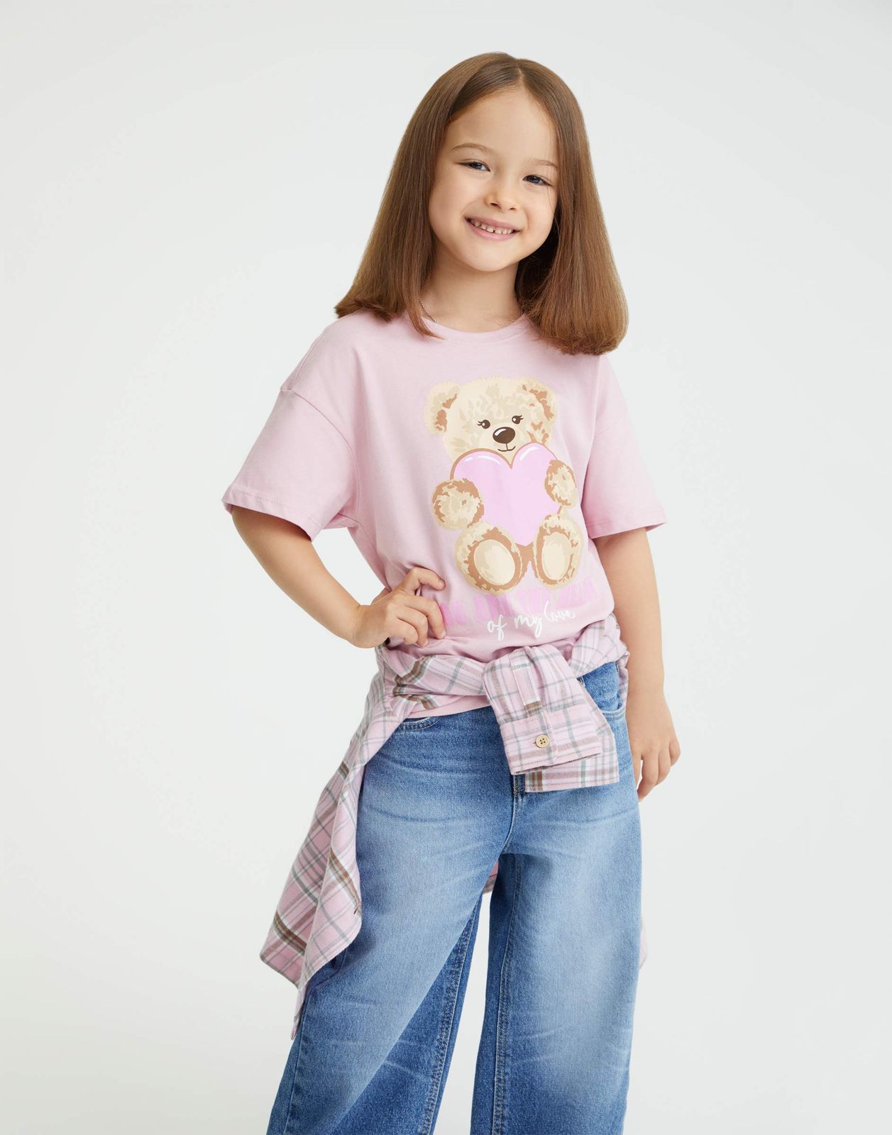 

Футболка для девочки Gloria Jeans GKT026293 розовый 4-5л/110, GKT026293