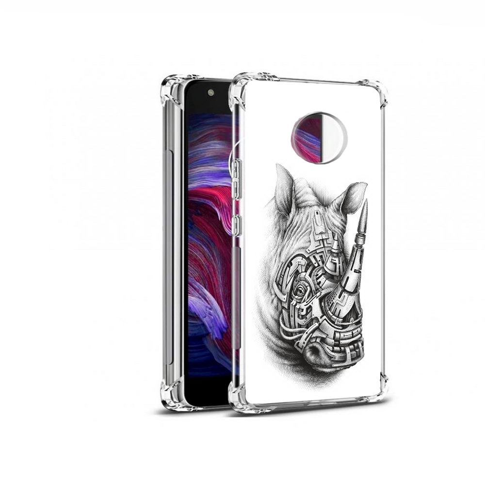 

Чехол MyPads Tocco для Motorola Moto X4 стальной носорог (PT96319.371.620), Прозрачный, Tocco