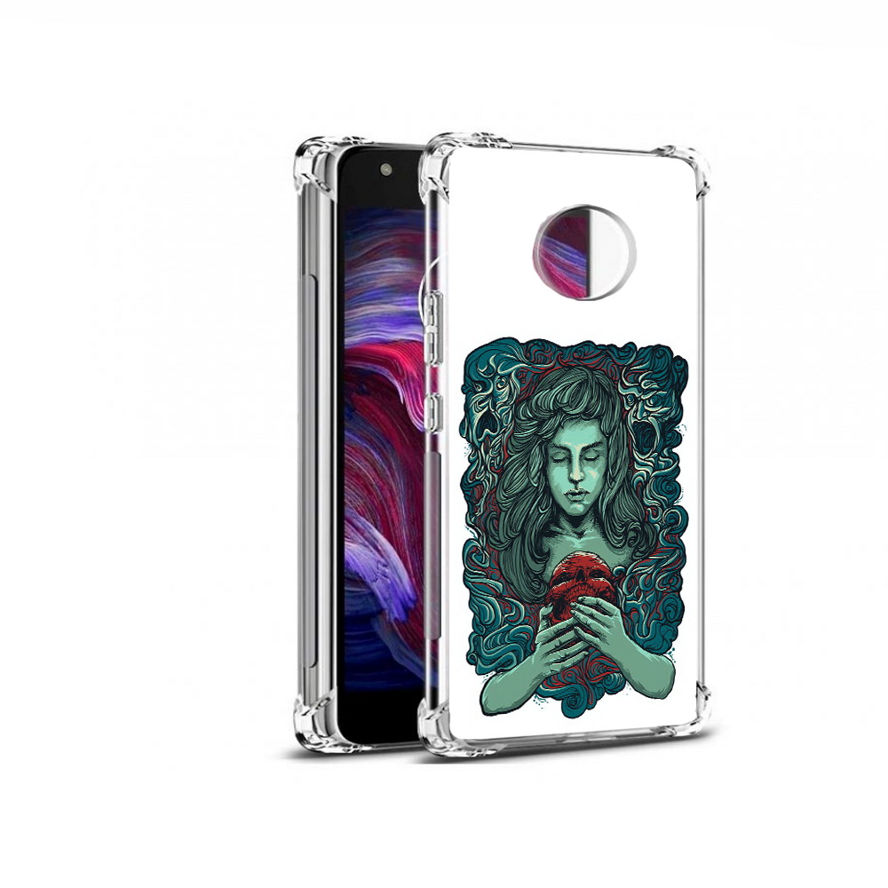 

Чехол MyPads Tocco для Motorola Moto X4 спящая девушка (PT96319.371.619), Прозрачный, Tocco