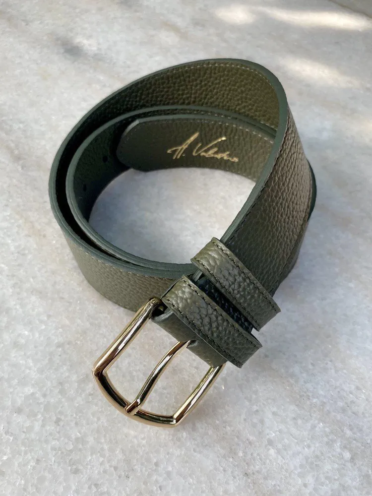 

Ремень женский A.Valentino GLORIA хаки/золотистый, 95 см, GLORIA