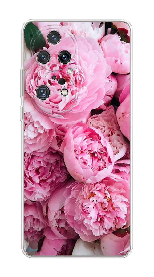 

Чехол на Huawei P50 Pro "Розовые пионы", Бежевый;розовый, 6105050-2