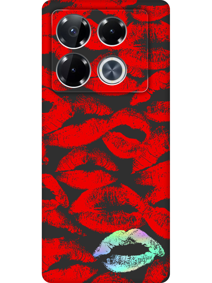 

Силиконовый чехол на Infinix Note 40 Pro / 40 Pro 5g / 40 Pro+ 5g с принтом 860103, Черный;красный;серебристый, 782627091