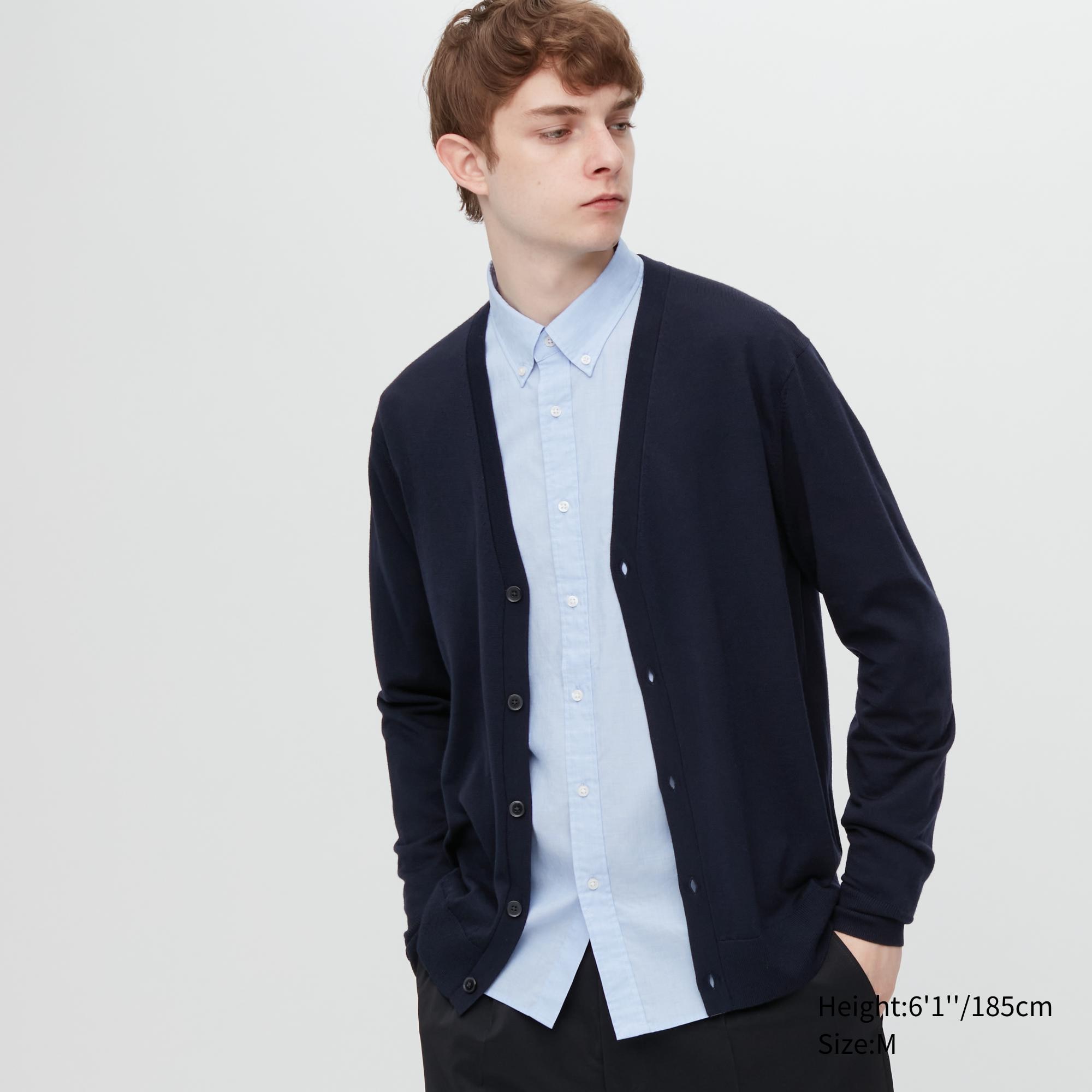 

Кардиган мужской UNIQLO 450540COL69 синий S (доставка из-за рубежа), 450540COL69