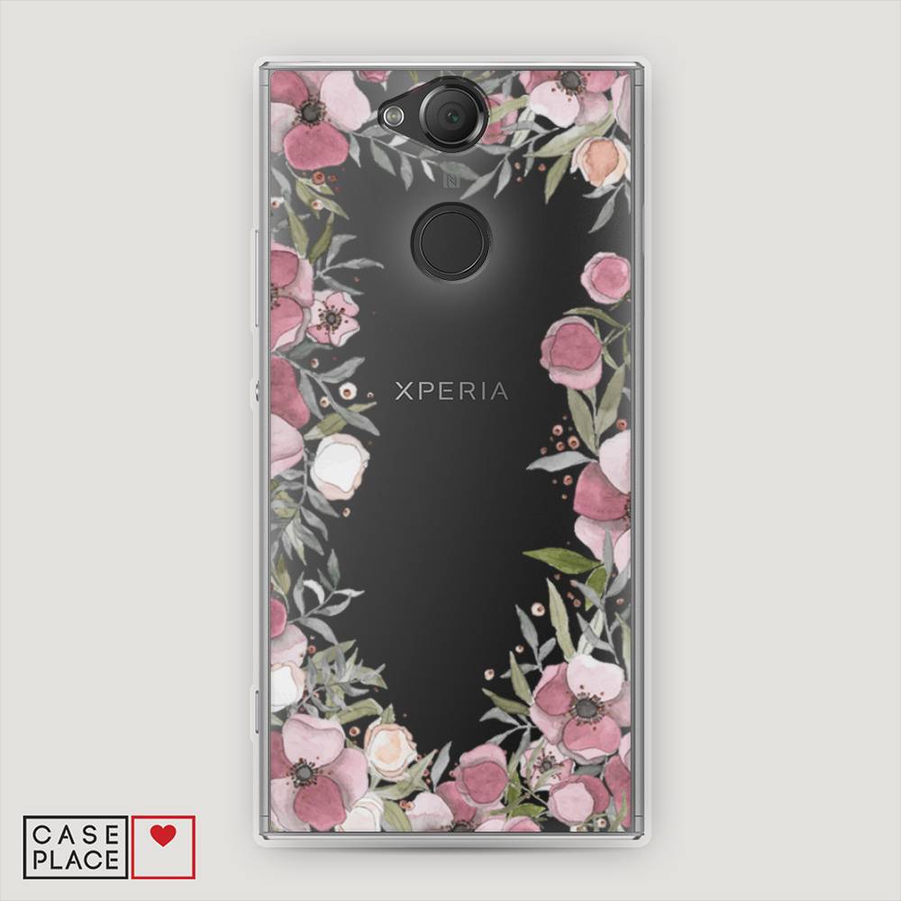 

Чехол Awog на Sony Xperia XA2 "Розовая цветочная рамка", Разноцветный, 53150-8
