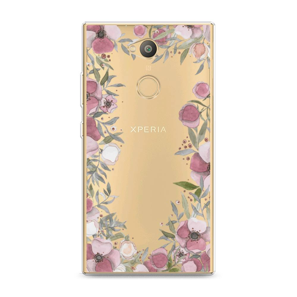

Чехол Awog на Sony Xperia L2 "Розовая цветочная рамка", Разноцветный, 53450-8