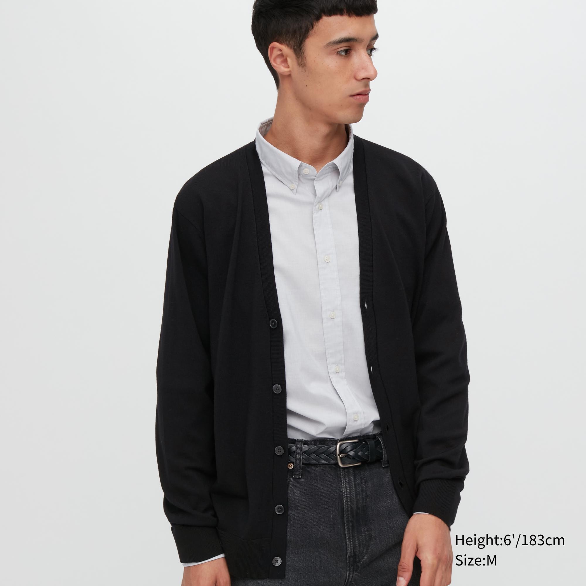

Кардиган мужской UNIQLO 450540COL09 черный 2XS (доставка из-за рубежа), 450540COL09