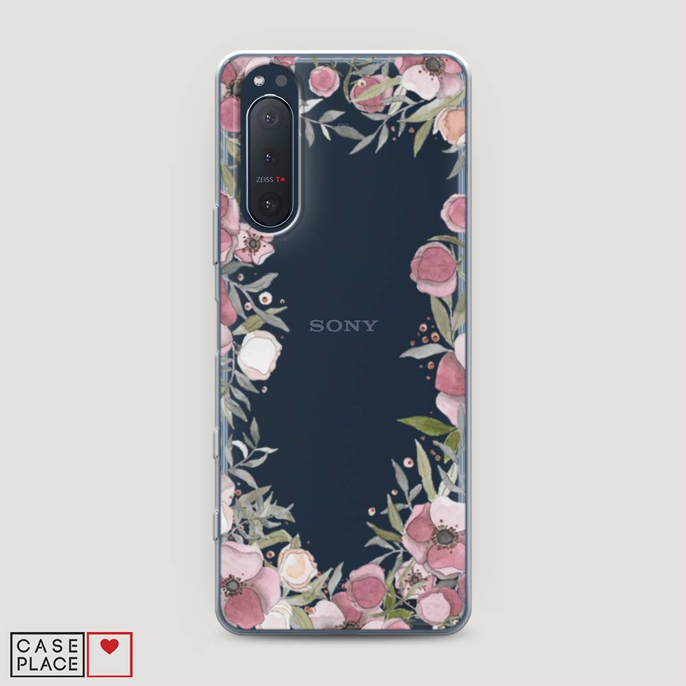 

Чехол Awog на Sony Xperia 5 II "Розовая цветочная рамка", Разноцветный, 54750-8