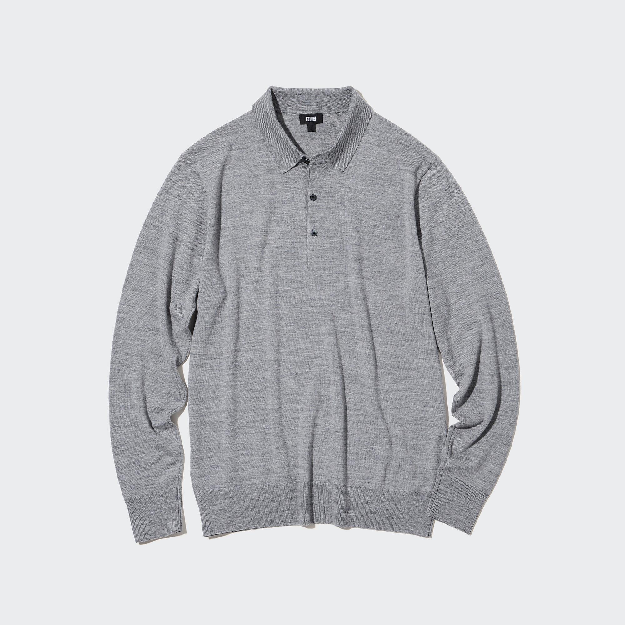 

Лонгслив мужской UNIQLO 450539COL03 серый S (доставка из-за рубежа), 450539COL03