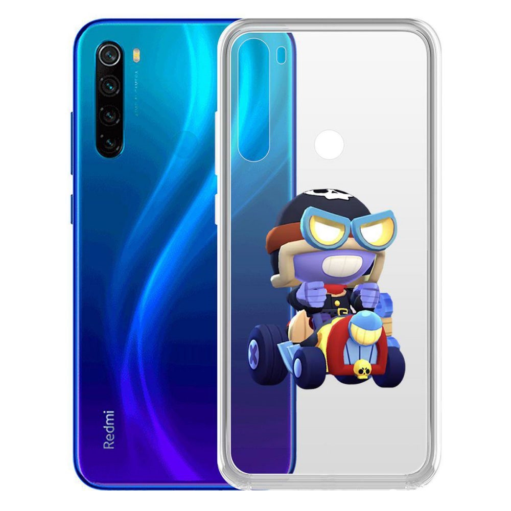 

Чехол-накладка Brawl Stars-Безумный Карл для Xiaomi Redmi Note 8/Note 8 (2021)
