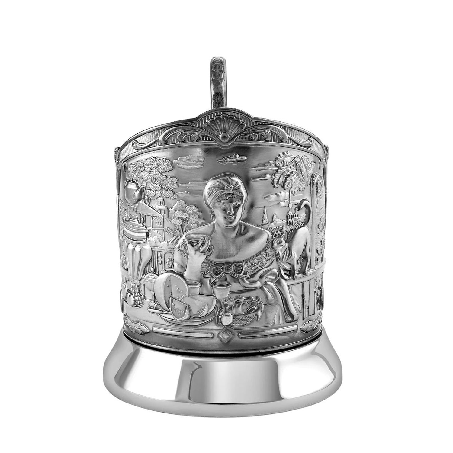 

Подстаканник Кольчугинский мельхиор Купчиха (Триумфальная), Серебристый