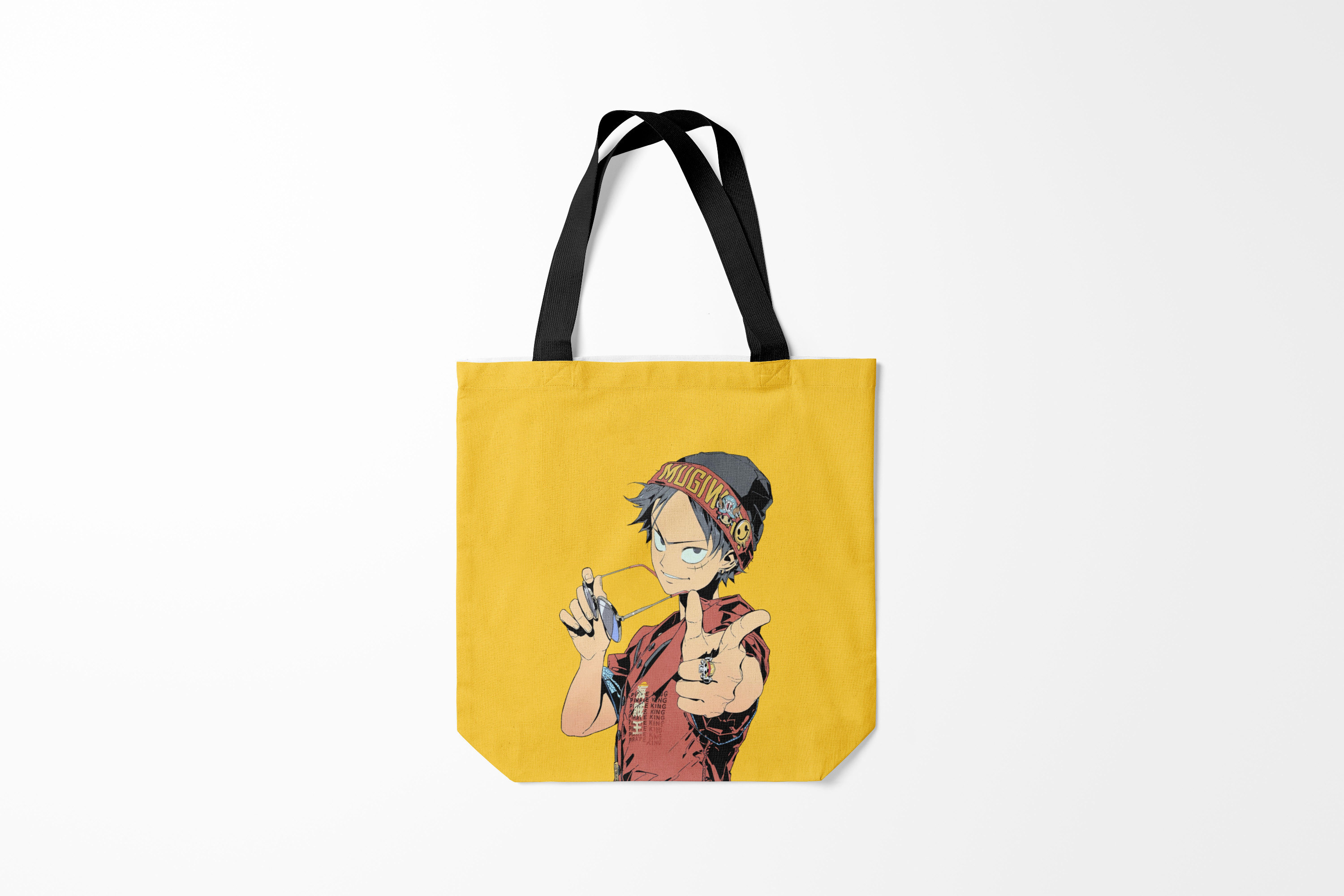 

Сумка шoппер унисекс Burnettie One Piece Luffy Луффи, желтый, One Piece Luffy Луффи
