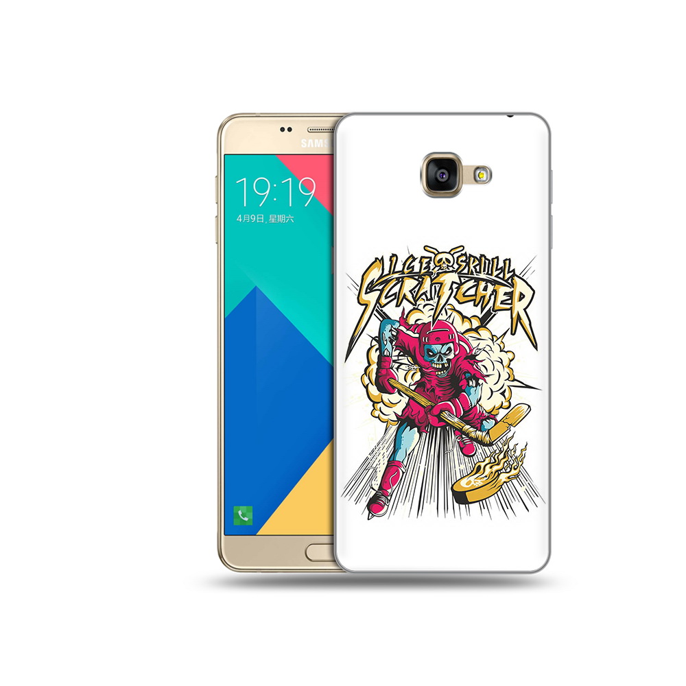 

Чехол MyPads Tocco для Samsung Galaxy A9 нарисованный скелет хоккеист (PT25200.562.514), Прозрачный, Tocco