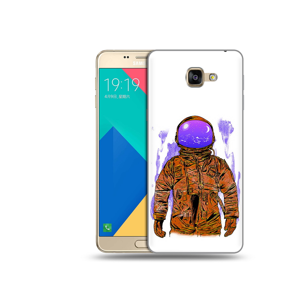 

Чехол MyPads Tocco для Samsung Galaxy A9 нарисованный мужчина в скафандре, Прозрачный, Tocco