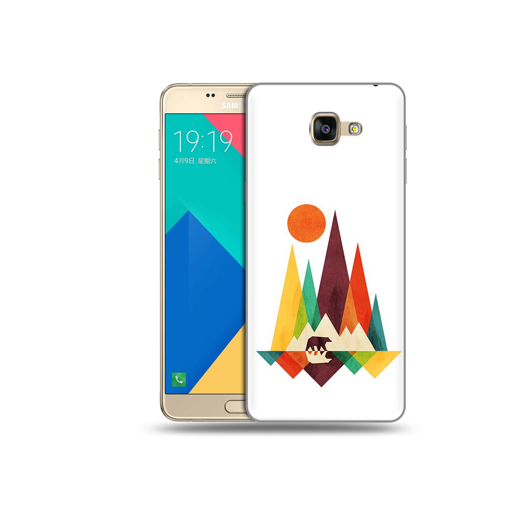 

Чехол MyPads Tocco для Samsung Galaxy A9 нарисованные горы с медведем (PT25200.562.506), Прозрачный, Tocco