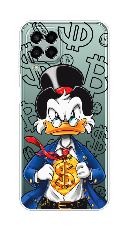 

Чехол на Samsung Galaxy M33 "Scrooge Goldman", Черный;белый;синий, 2105650-1