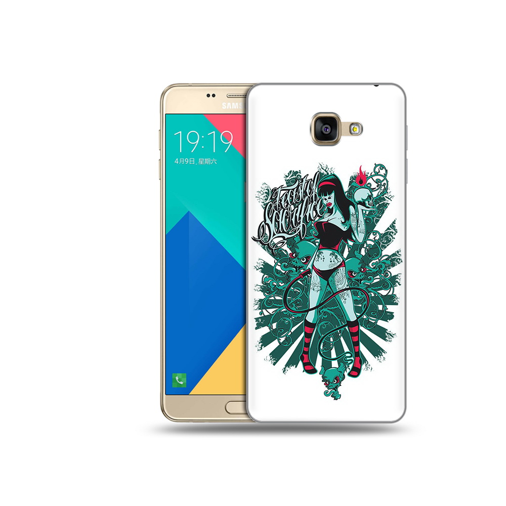 

Чехол MyPads Tocco для Samsung Galaxy A9 нарисованная девушка в татуировках, Прозрачный, Tocco