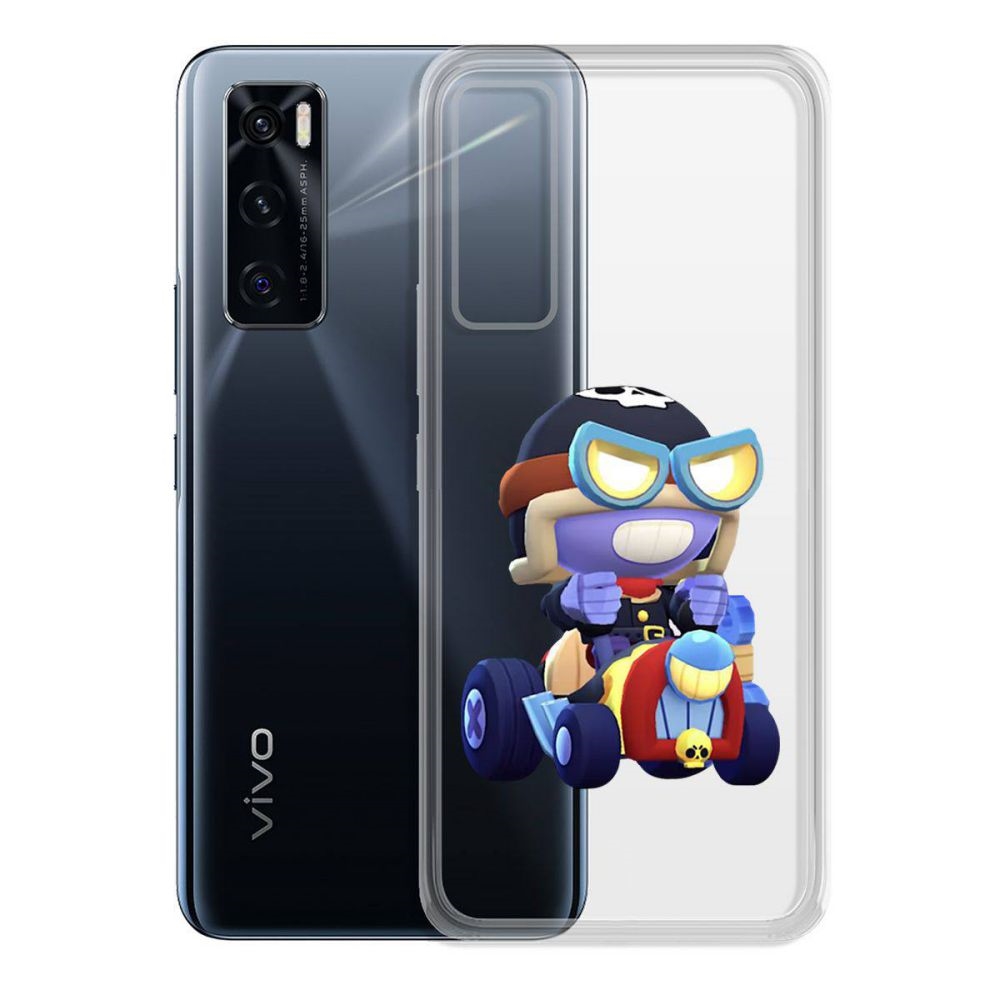

Чехол-накладка Brawl Stars-Безумный Карл для Vivo V20 SE